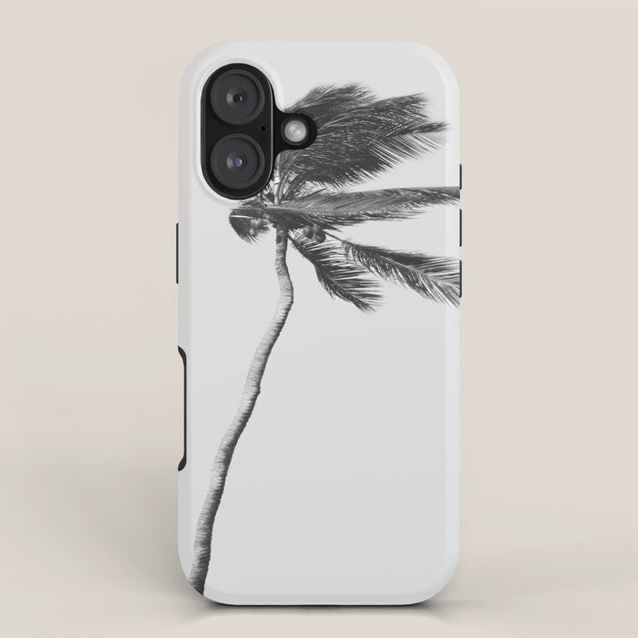 Grey Palm Tree iPhone Case Gallery Image 1