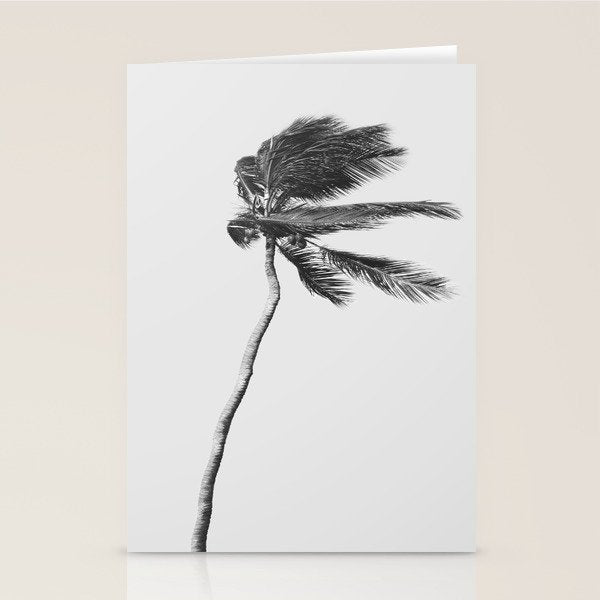 Grey Palm Tree Stationery Card Gallery Image 2