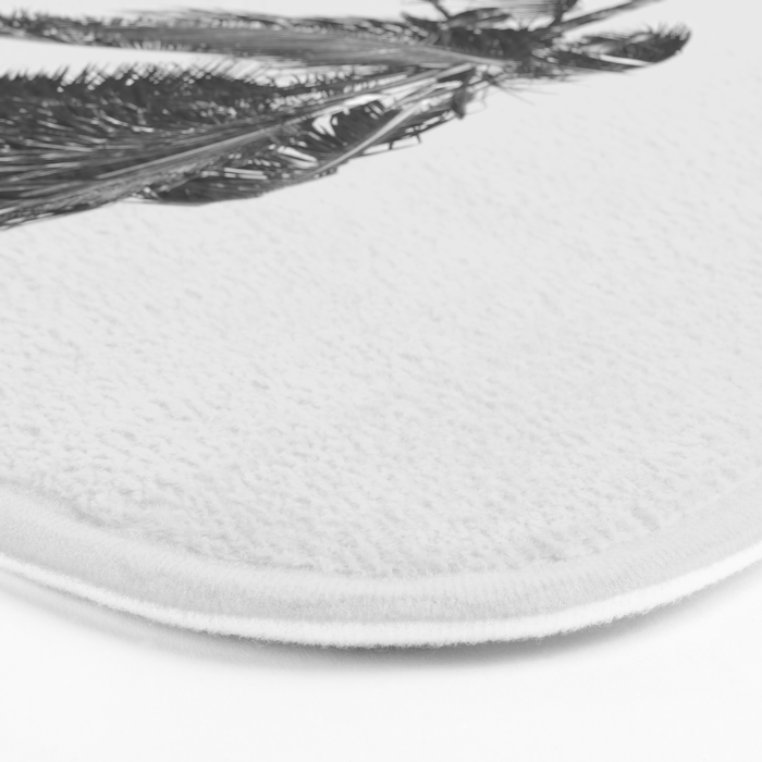 Grey Palm Tree Bath Mat Gallery Image 3
