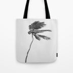 Grey Palm Tree Tote Bag Gallery Image 1