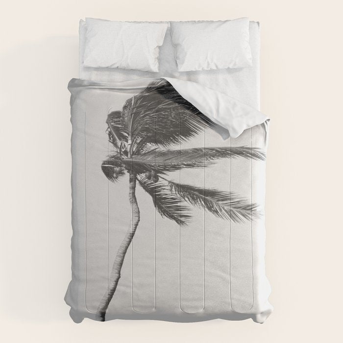 Grey Palm Tree Comforter Gallery Image 1