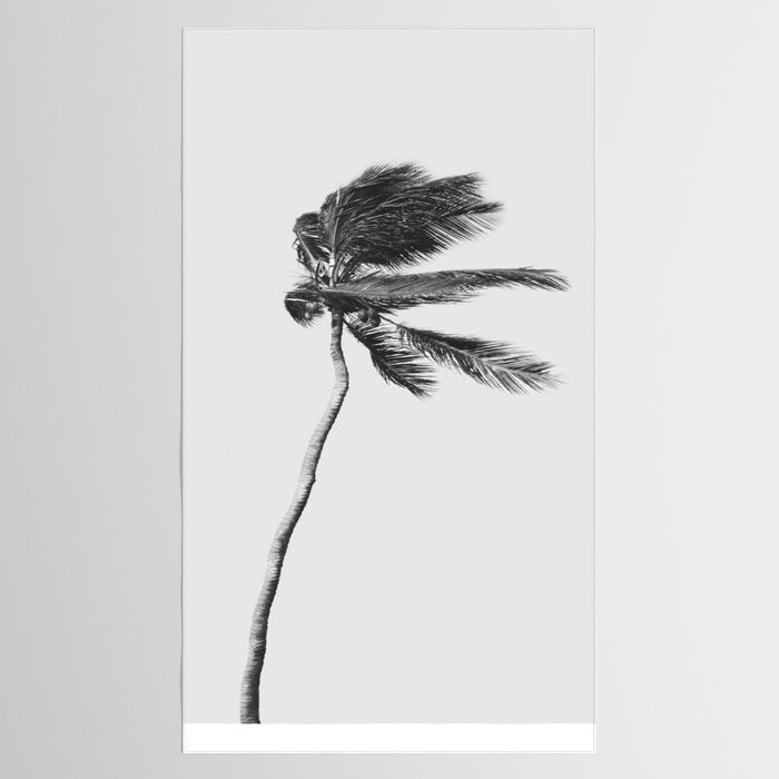 Grey Palm Tree Tablecloth Gallery Image 2