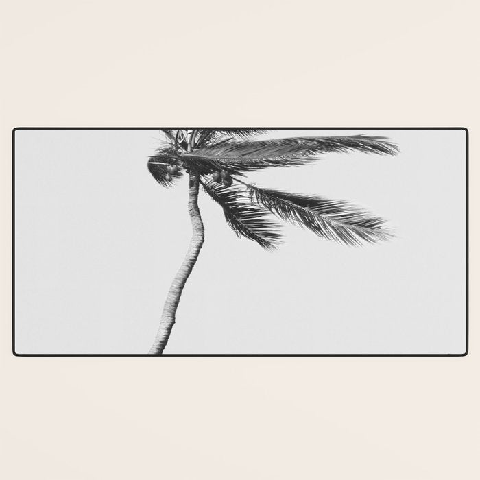 Grey Palm Tree Desk Mat Gallery Image 3