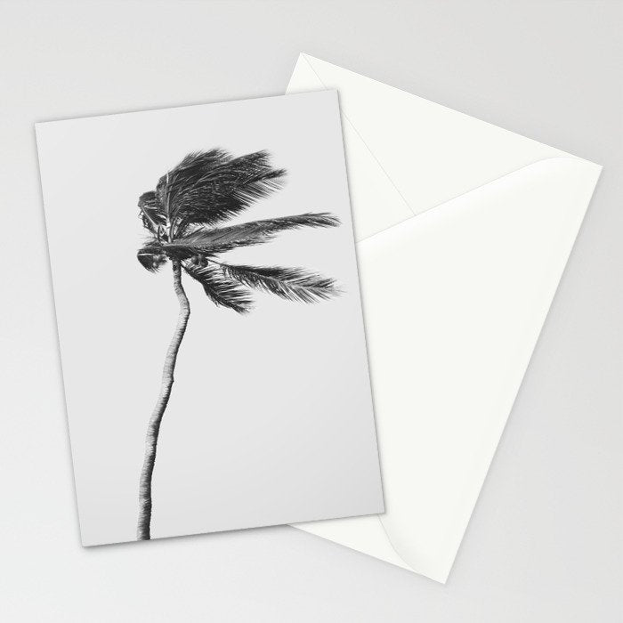 Grey Palm Tree Stationery Card Gallery Image 2