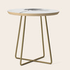 Grey Palm Tree Side Table Gallery Image 1