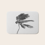 Grey Palm Tree Bath Mat Gallery Image 1