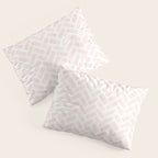 watercolor herringbone - light pink Pillow Sham Gallery Image 3