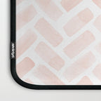 watercolor herringbone - light pink Laptop Sleeve Gallery Image 3