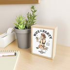 Wife Of The Party: Sexy Woman In Lingerie Making Cocktails Mini Art Print Gallery Image 2