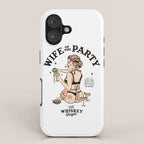 Wife Of The Party: Sexy Woman In Lingerie Making Cocktails iPhone Case Gallery Image 1
