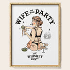 Wife Of The Party: Sexy Woman In Lingerie Making Cocktails Serving Tray Gallery Image 1