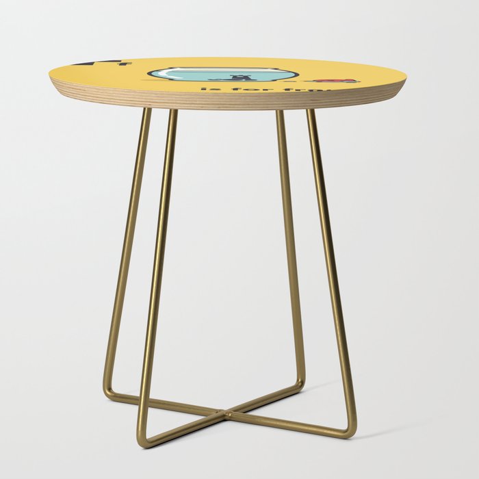 F is for freedom - the irony Side Table Gallery Image 1