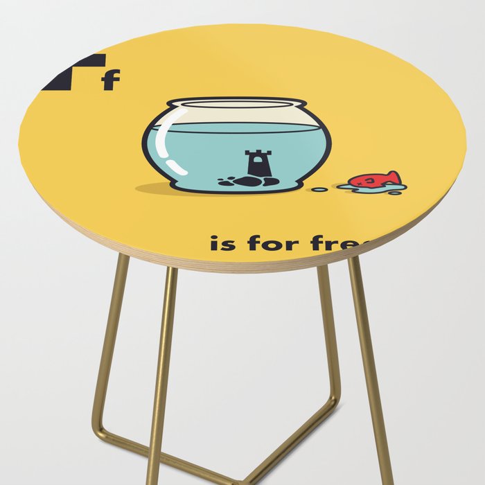 F is for freedom - the irony Side Table Gallery Image 2
