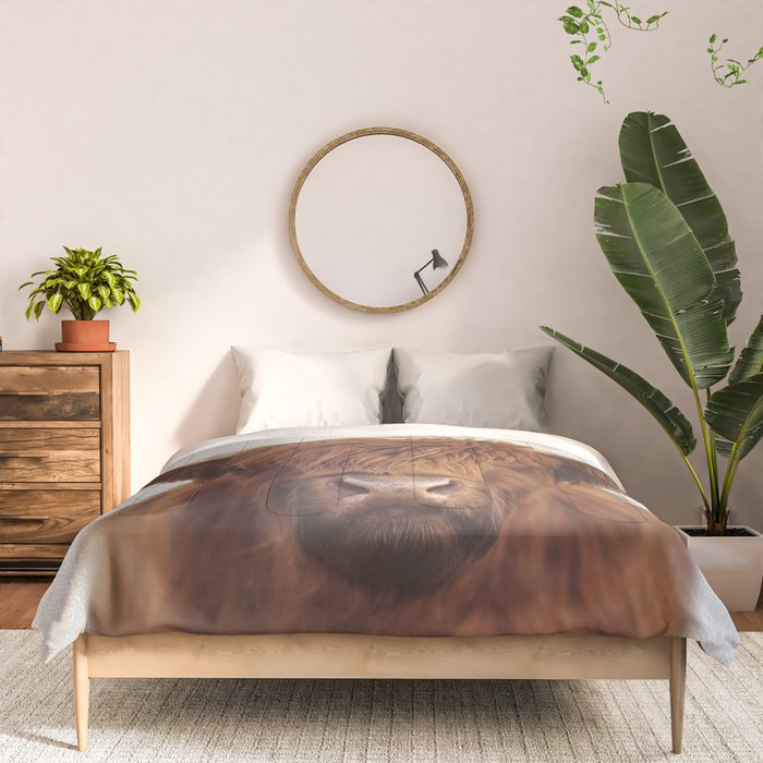 Highland Cow - Colorful Comforter Gallery Image 3