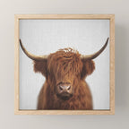 Highland Cow - Colorful Mini Art Print Gallery Image 1
