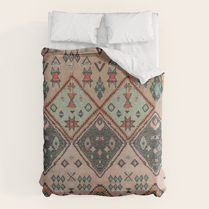 Moroccan Berber Traditional Rug Design Duvet Cover Gallery Image 6
