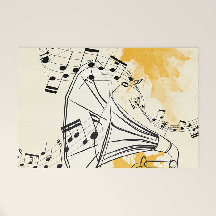 Abstract Minimal Musical Instrument 2 Welcome Mat Gallery Image 1