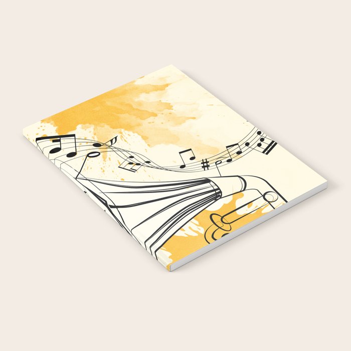 Abstract Minimal Musical Instrument 2 Notebook Gallery Image 1