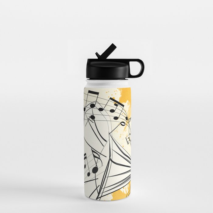 Abstract Minimal Musical Instrument 2 Water Bottle Gallery Image 1