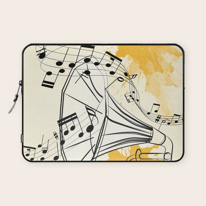 Abstract Minimal Musical Instrument 2 Laptop Sleeve Gallery Image 1