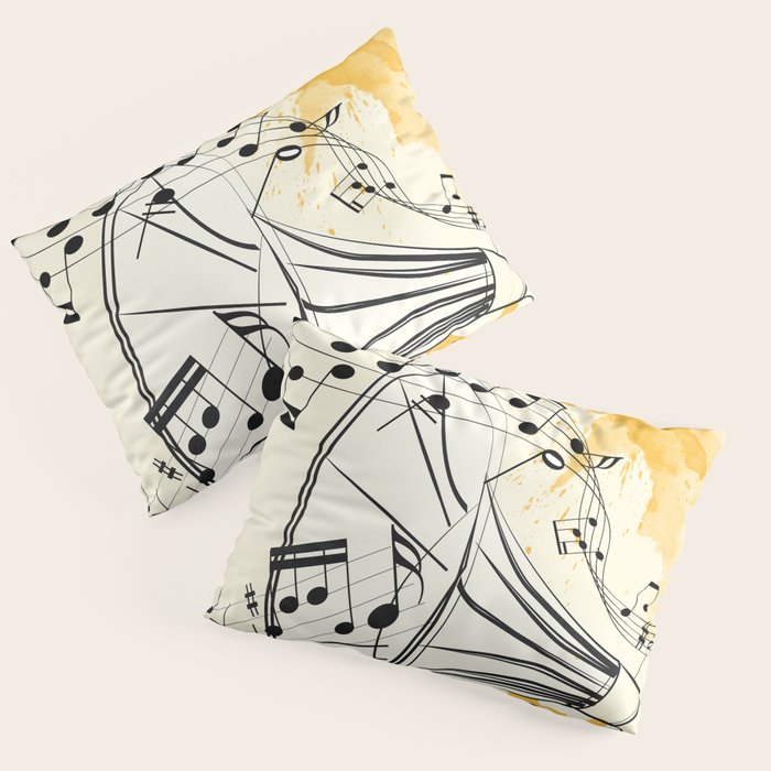 Abstract Minimal Musical Instrument 2 Pillow Sham Gallery Image 3
