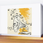 Abstract Minimal Musical Instrument 2 Wall Mural Gallery Image 2