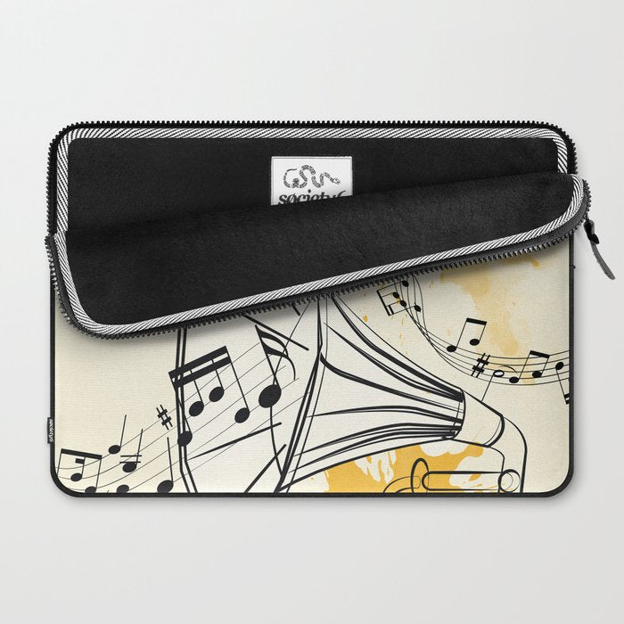 Abstract Minimal Musical Instrument 2 Laptop Sleeve Gallery Image 2