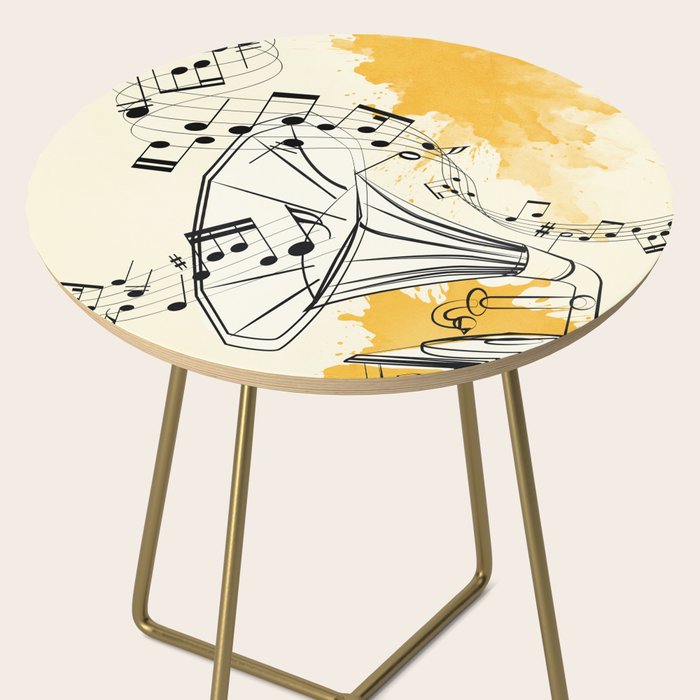 Abstract Minimal Musical Instrument 2 Side Table Gallery Image 2