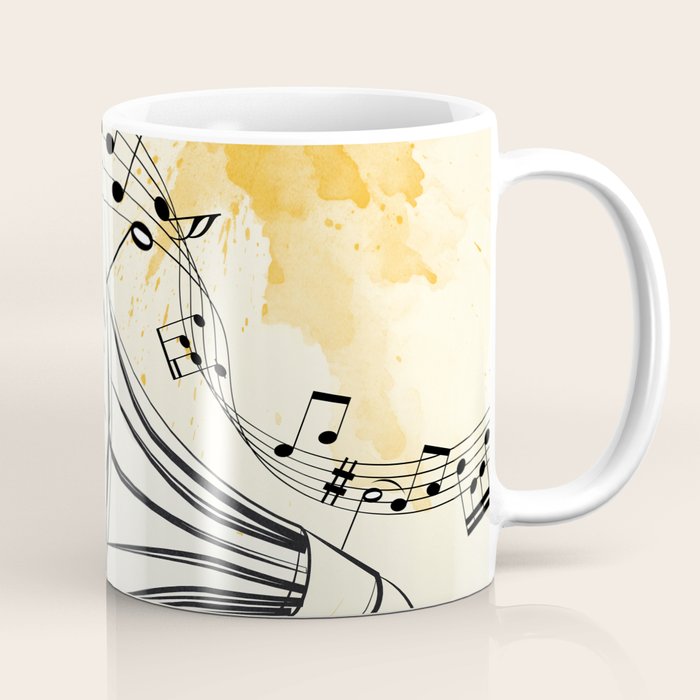 Abstract Minimal Musical Instrument 2 Coffee Mug Gallery Image 1