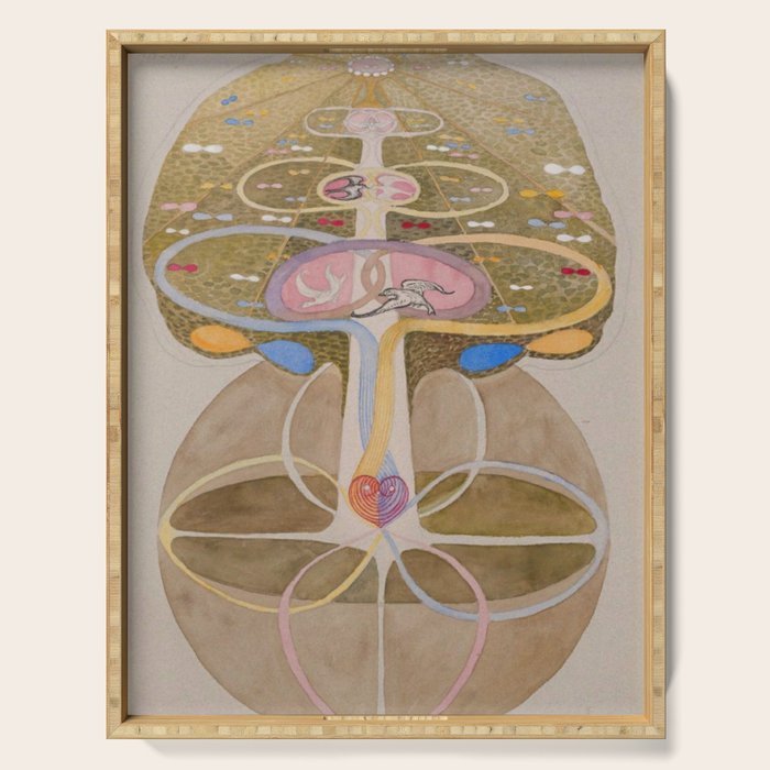 Hilma af Klint The Tree Of Knowledge No . 1 ,A ( 1913) Serving Tray Gallery Image 1