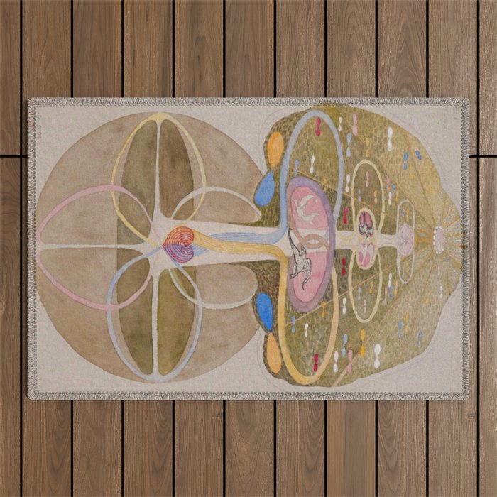 Hilma af Klint The Tree Of Knowledge No . 1 ,A ( 1913) Outdoor Rug Gallery Image 1