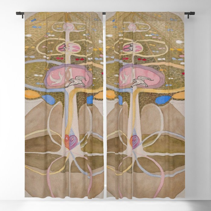 Hilma af Klint The Tree Of Knowledge No . 1 ,A ( 1913) Window Curtain Gallery Image 1
