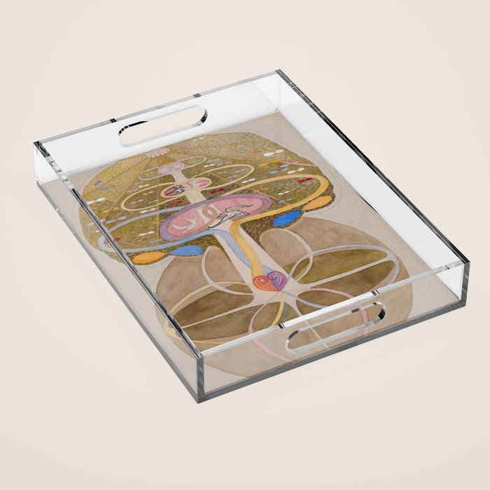 Hilma af Klint The Tree Of Knowledge No . 1 ,A ( 1913) Acrylic Tray Gallery Image 1