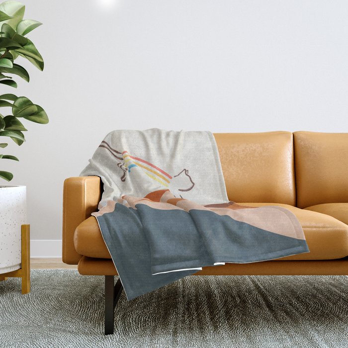 Cat Landscape 31C Throw Blanket Gallery Image 1
