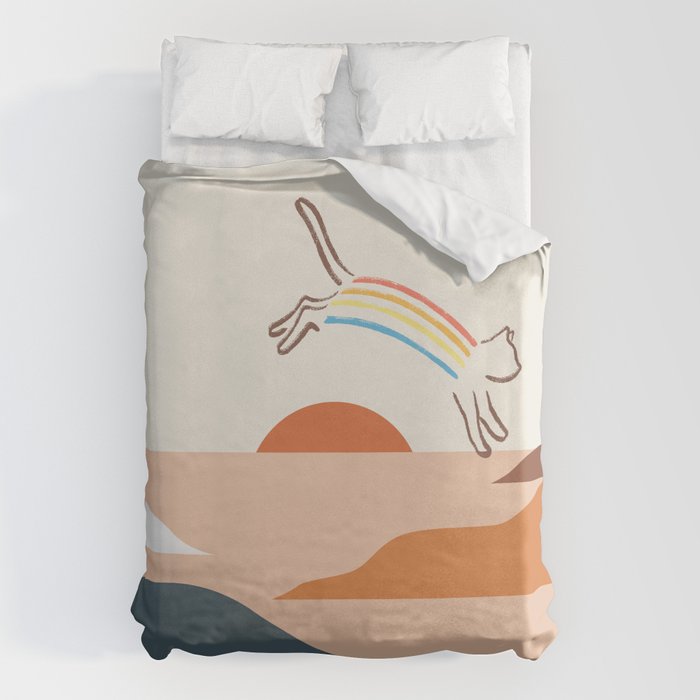 Cat Landscape 31C Duvet Cover Gallery Image 1
