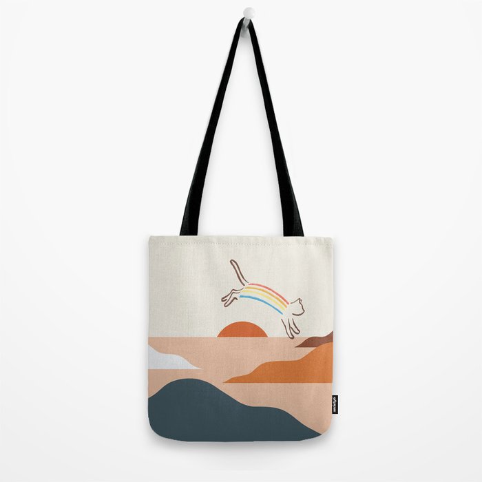 Cat Landscape 31C Tote Bag Gallery Image 2