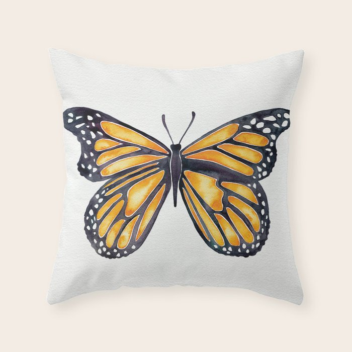 Monarch Butterfly Throw Pillow Gallery Image 6