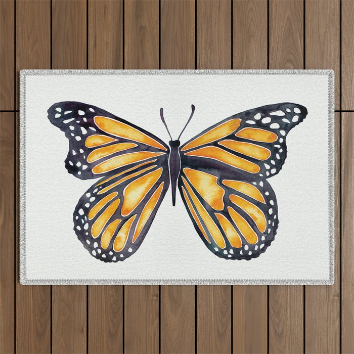 Monarch Butterfly Outdoor Rug Gallery Image 1