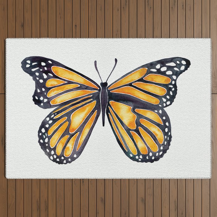 Monarch Butterfly Outdoor Rug Gallery Image 3