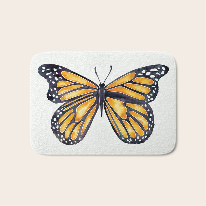 Monarch Butterfly Bath Mat Gallery Image 1