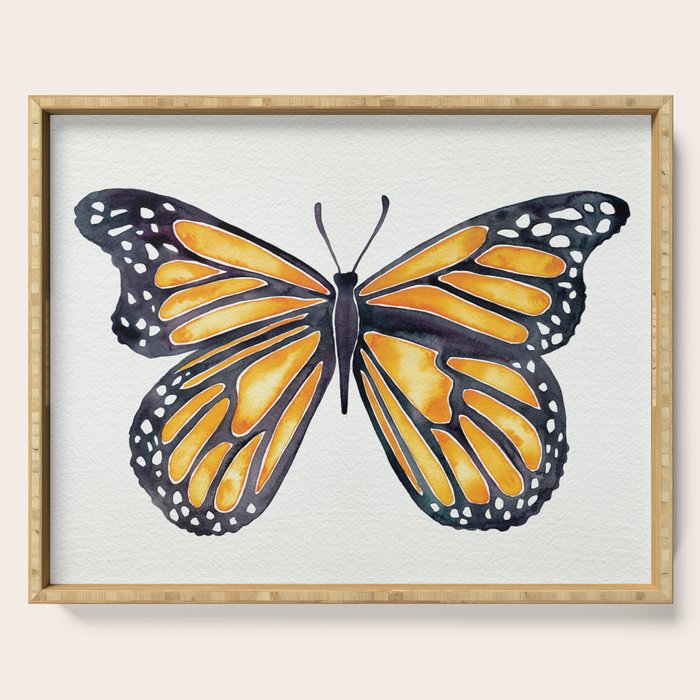Monarch Butterfly Serving Tray Gallery Image 1