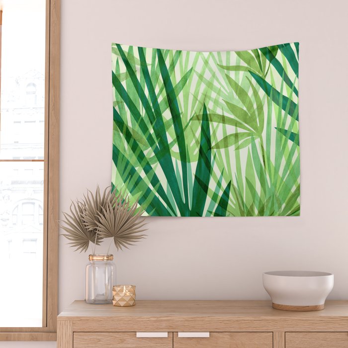 Bali Forest / Abstract Tropical Series Wall Tapestry Gallery Image 2