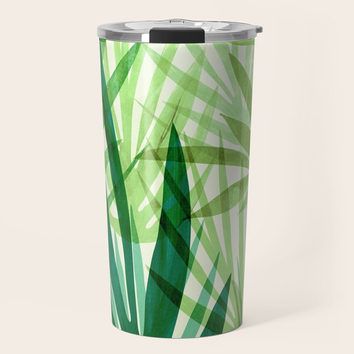 Bali Forest / Abstract Tropical Series Travel Mug Gallery Image 1