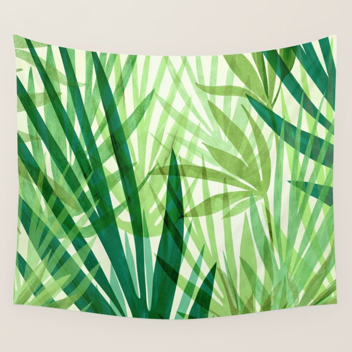 Bali Forest / Abstract Tropical Series Wall Tapestry Gallery Image 1