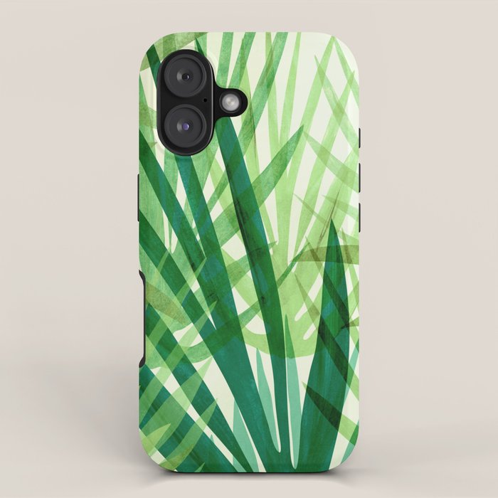 Bali Forest / Abstract Tropical Series iPhone Case Gallery Image 1