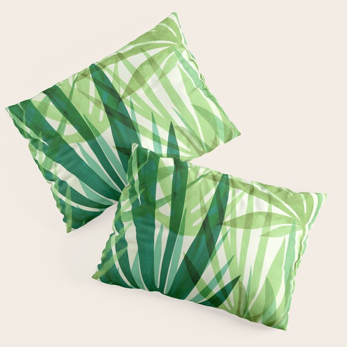 Bali Forest / Abstract Tropical Series Pillow Sham Gallery Image 1