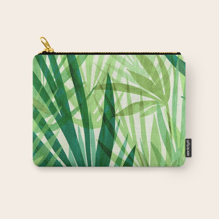 Bali Forest / Abstract Tropical Series Carry All Pouch Gallery Image 1
