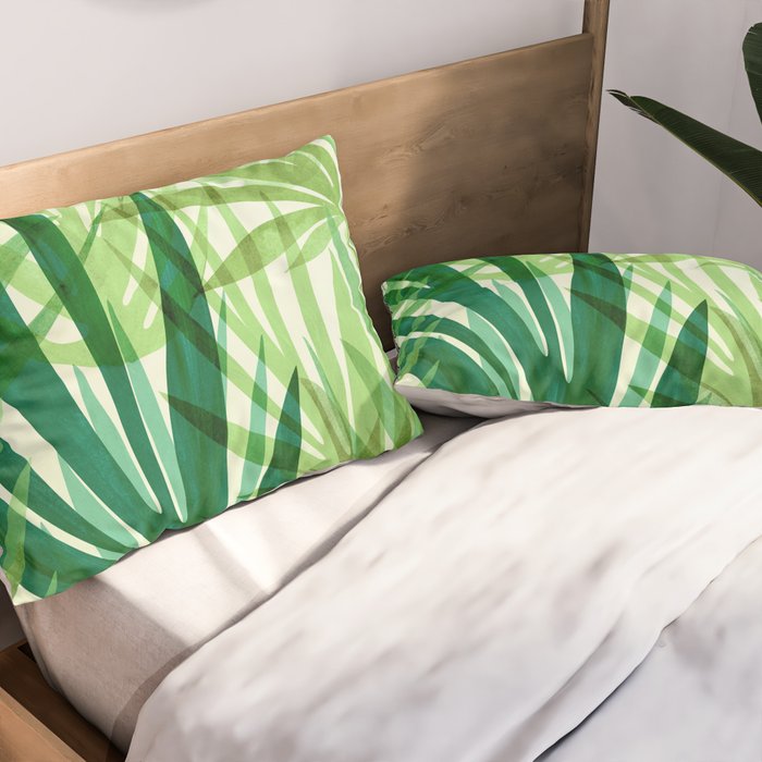 Bali Forest / Abstract Tropical Series Pillow Sham Gallery Image 2