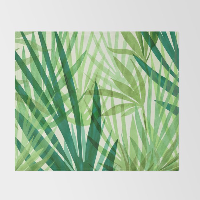 Bali Forest / Abstract Tropical Series Throw Blanket Gallery Image 2
