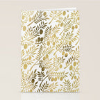 Gold Olive Branches Stationery Card Gallery Image 2